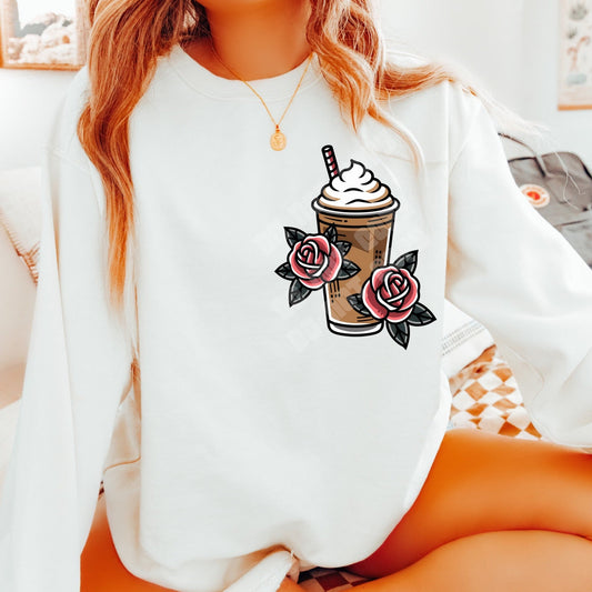 ICED COFFEE TATTOO SWEATSHIRT