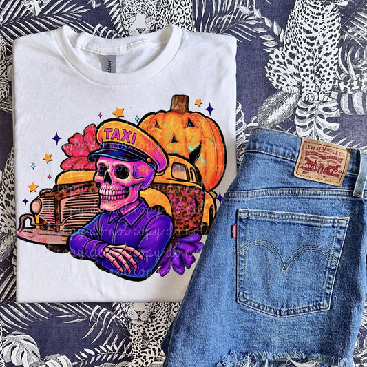 TAXI DRIVER HALLOWEEN TEE