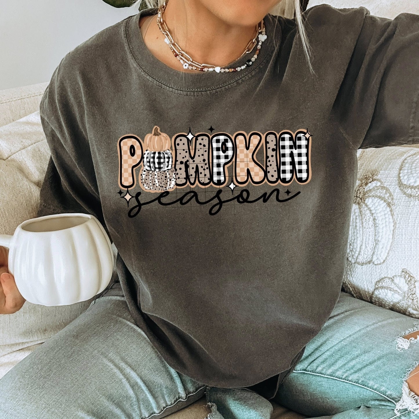 PUMPKIN SEASON CREWNECK SWEATSHIRT