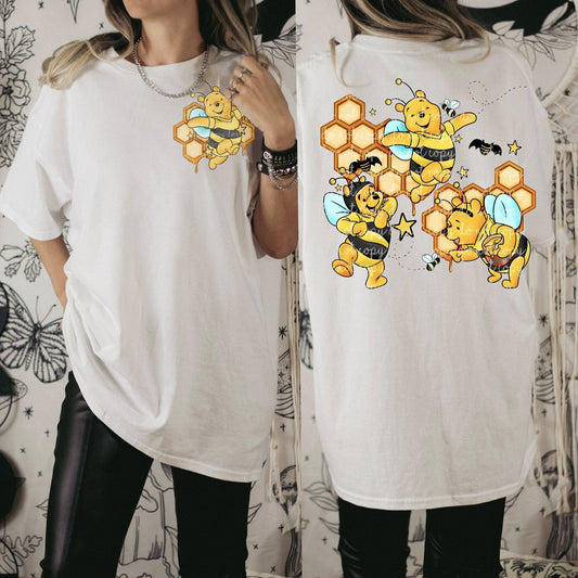 HONEY BEE BEAR DOUBLE SIDED TEE