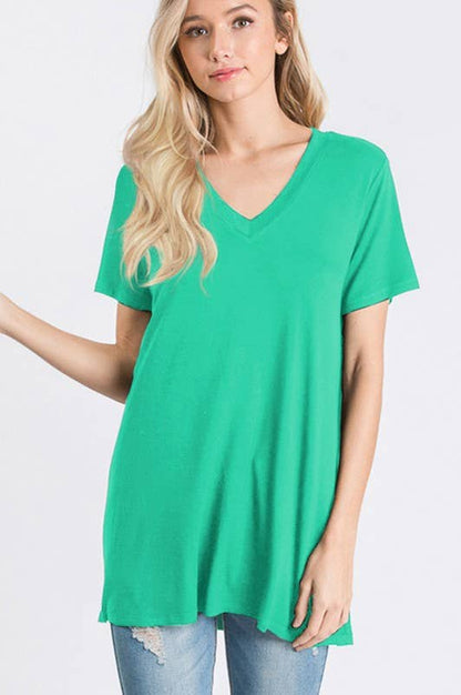 ST1519S SOLID TOP: PINK / 2-2-2 (S-M-L)