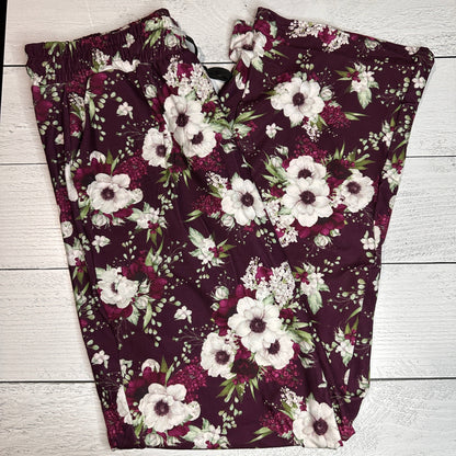 Burgundy Anemone - Lounge Pants