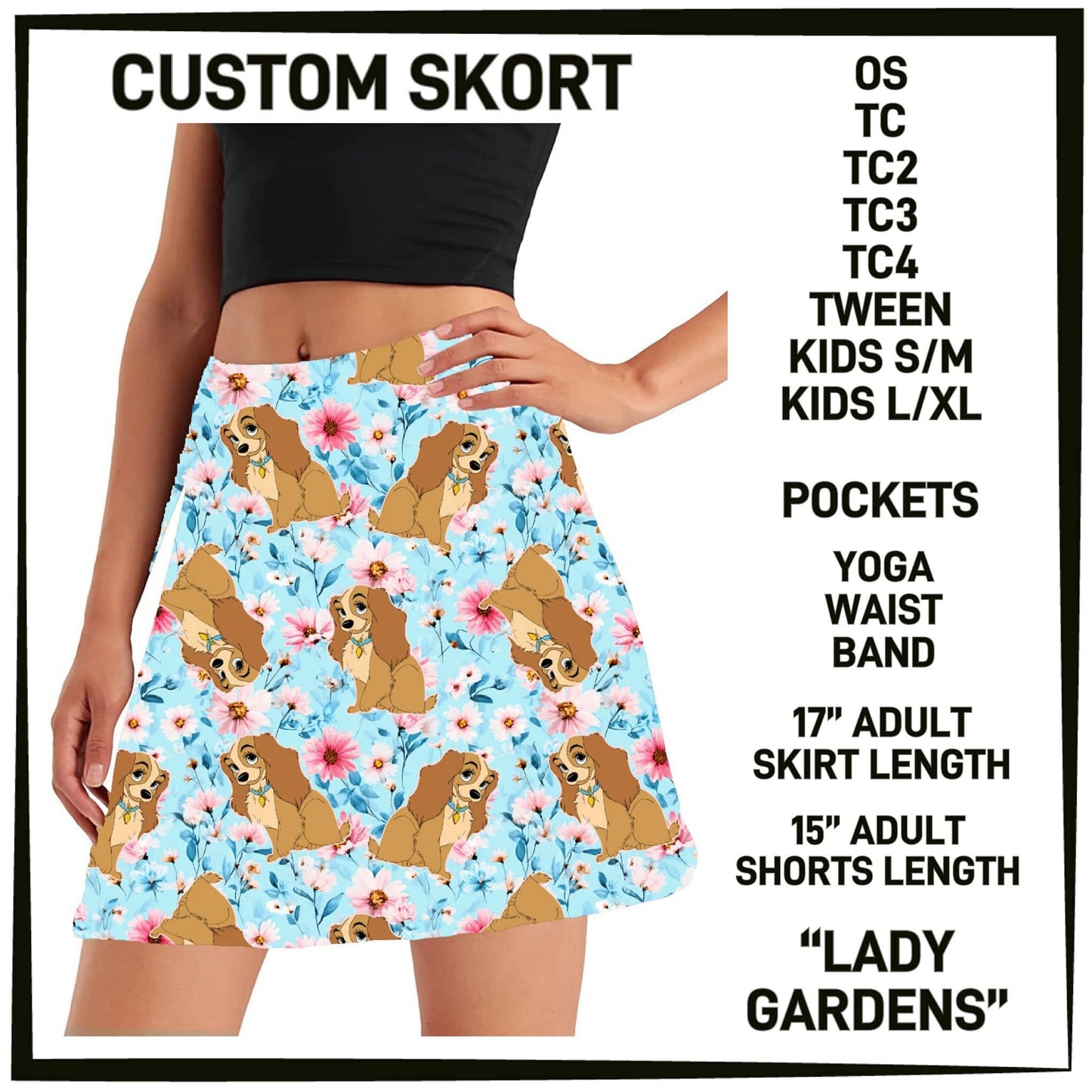ML2G - Lady Gardens Skort with Pockets - Preorder Closing 2/22 ETA: Late April