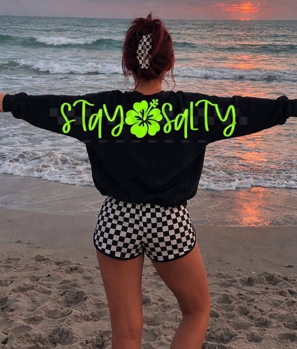 STAY SALTY BACK GRAPHIC SWEATSHIRT