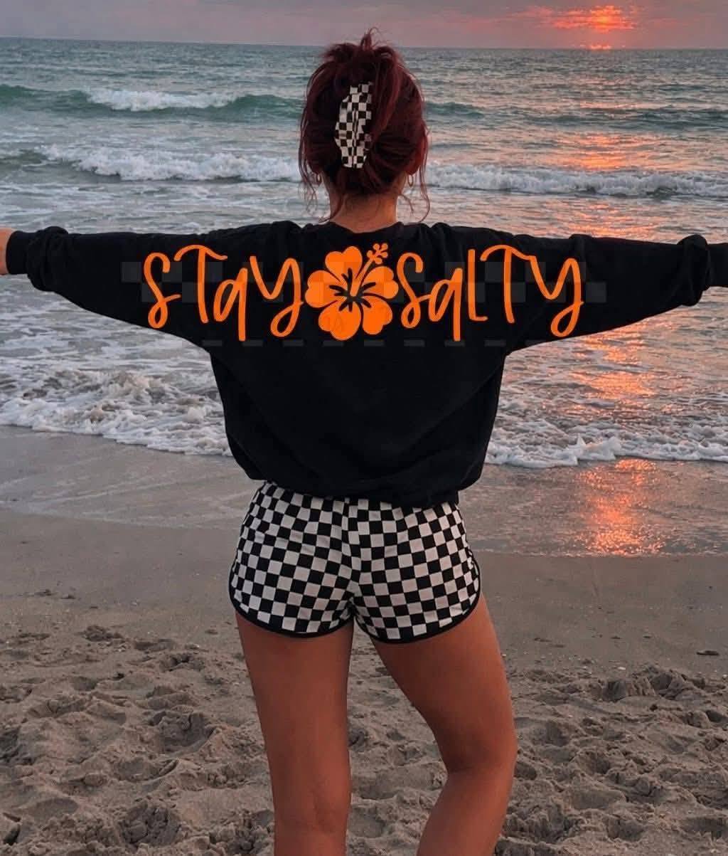 STAY SALTY BACK GRAPHIC SWEATSHIRT