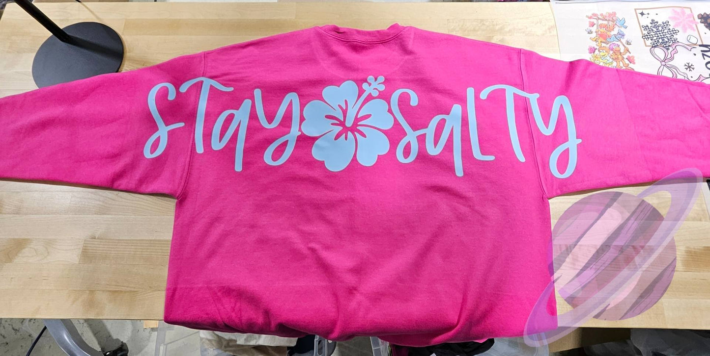STAY SALTY BACK GRAPHIC SWEATSHIRT