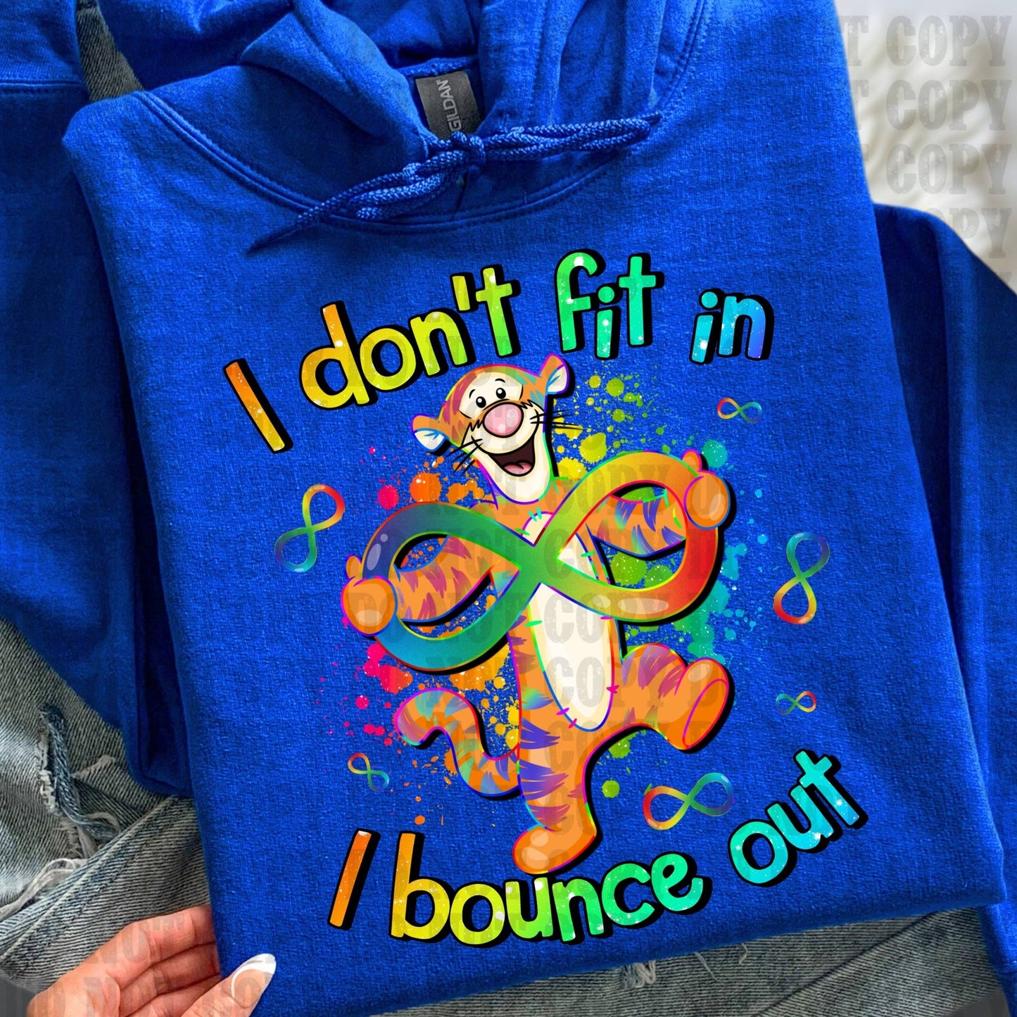 I BOUNCE OUT AUTISM AWARENESS HOODIE