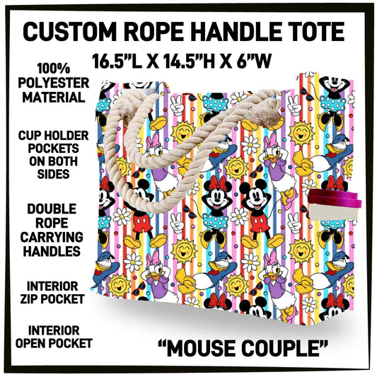 R4PT - Mouse Couple Rope Handle Tote - Preorder Closing 4/28 ETA: Late June