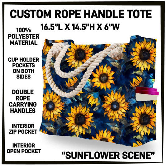 R4PT - Sunflower Scene Rope Handle Tote - Preorder Closing 4/28 ETA: Late June
