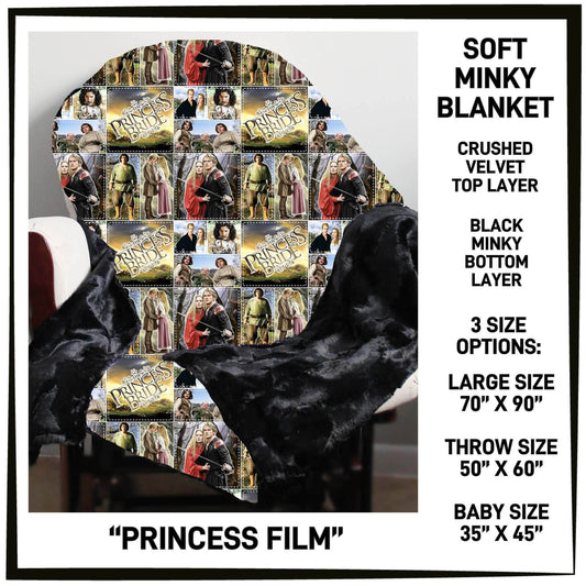 MI8B - Princess Film Minky Blanket - Preorder Closing 7/15 ETA: Late Sept