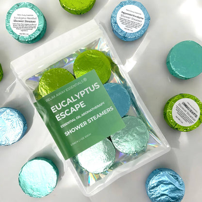 Eucalyptus Escape Shower Steamers 6 Pack - Made in USA