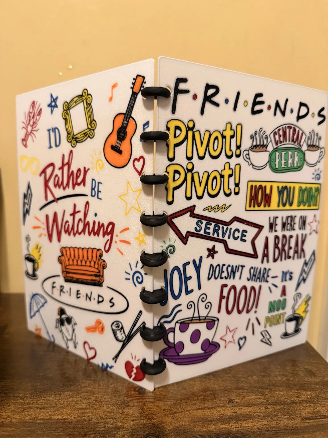 RAVEN MOTH- 3D PRINTED REFILLABLE NOTEBOOK