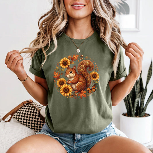 Fall Squirrel Tshirt