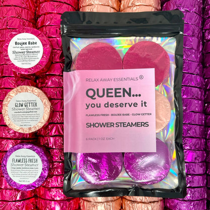 Queen... You Deserve It Shower Steamers 6 Pack - Made in USA