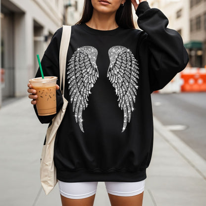 Halftone Angel Wings Sweatshirt