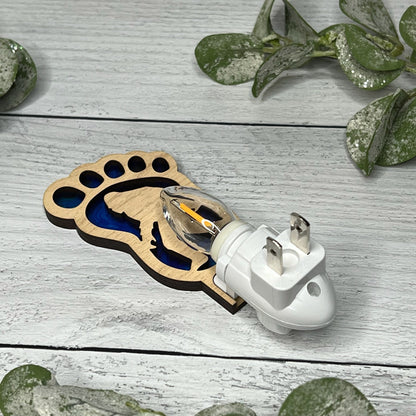 Bigfoot Foot Print - Sasquatch - Handcrafted Night Light