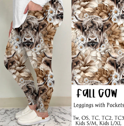 Fall Cow Leggings/Joggers | Run ends 6/30 | ETA 42 Days