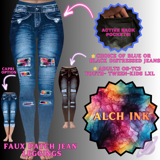ALCH INK-FAUX JEAN LEGGING-PREORDER CLOSING 12/2