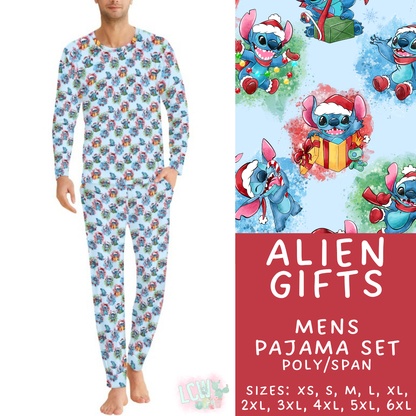 Batch #584 - Christmas Family Pajamas - Closes 9/11 - ETA mid Nov - Alien Gifts Men's Pajama Set