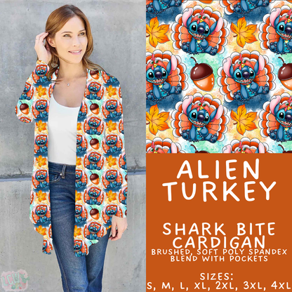 Batch #583 - Magical Character Fall - Closes 9/9 - ETA early Nov - Alien Turkey Cardigan