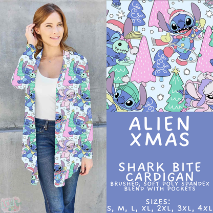 Batch #558 - Magical Character Christmas - Closes 7/20 - ETA mid/late Sept - Alien Xmas Cardigan