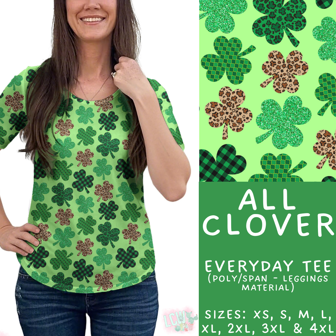 Batch #464 - Lucky Charm Collection - Closes 12/17 - ETA early Feb - All Clover Everyday Tee