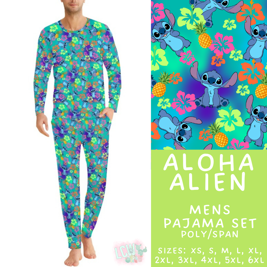 Batch #590 - Magical Family Pajamas - Closes 9/18 - ETA mid Nov - Aloha Alien Men's Pajama Set