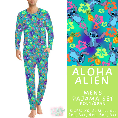 Batch #590 - Magical Family Pajamas - Closes 9/18 - ETA mid Nov - Aloha Alien Men's Pajama Set