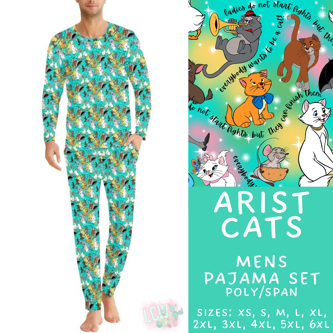Batch #590 - Magical Family Pajamas - Closes 9/18 - ETA mid Nov - Arist Cats Men's Pajama Set