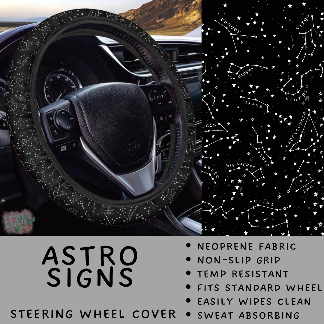 Batch #554 - Car Accessories 3 - Closes 7/10 - ETA early/mid Sept - Astro Signs Steering Wheel Cover