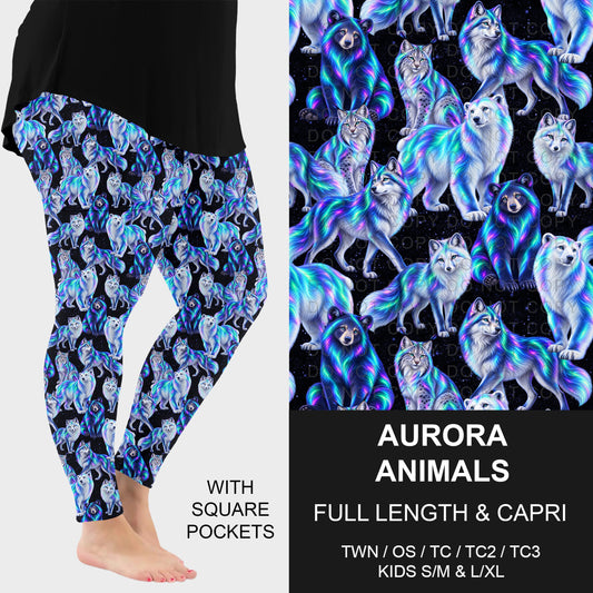 B320 - Preorder Aurora Animals Leggings w/ Pockets (Closes 11/08. ETA: mid Jan.)