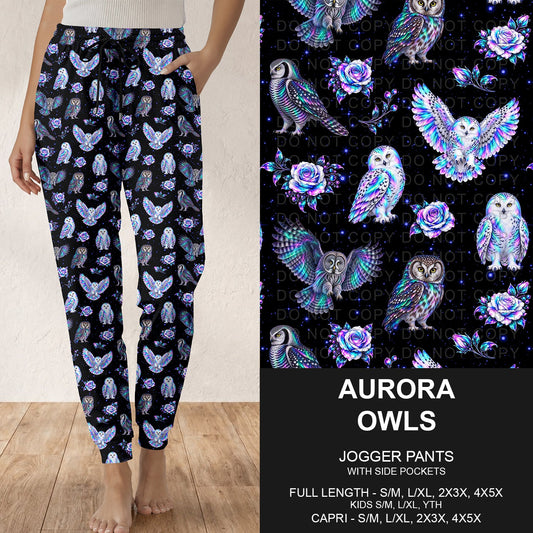 B320 - Preorder Aurora Owls Joggers (Closes 11/08. ETA: mid Jan.)