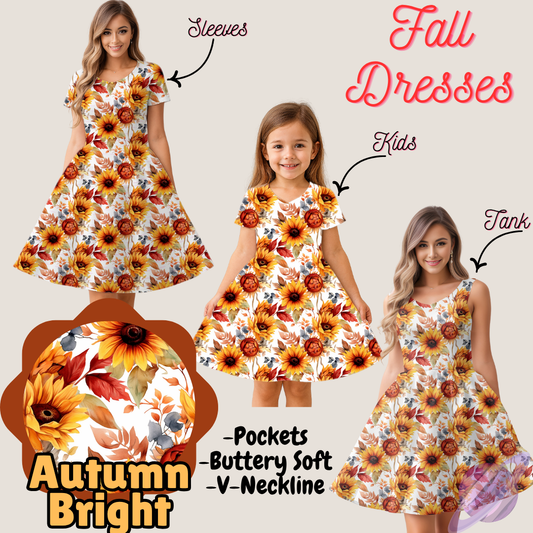 AUTUMN BRIGHT- FALL DRESS PREORDER- CLOSING 9/12