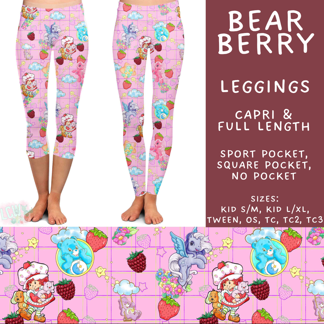 Batch #578 - July Request Run - Closes 8/31 - ETA late October - Bear Berry Full and Capri Length Leggings