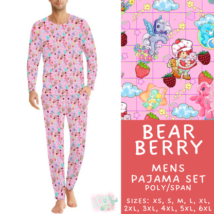 Batch #590 - Magical Family Pajamas - Closes 9/18 - ETA mid Nov - Bear Berry Men's Pajama Set