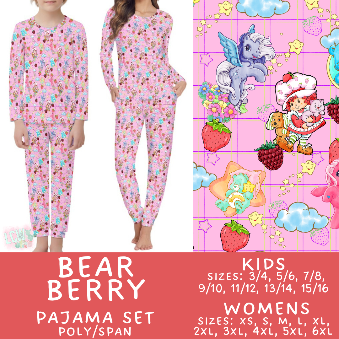 Batch #590 - Magical Family Pajamas - Closes 9/18 - ETA mid Nov - Bear Berry Women's & Kid's Pajama Set