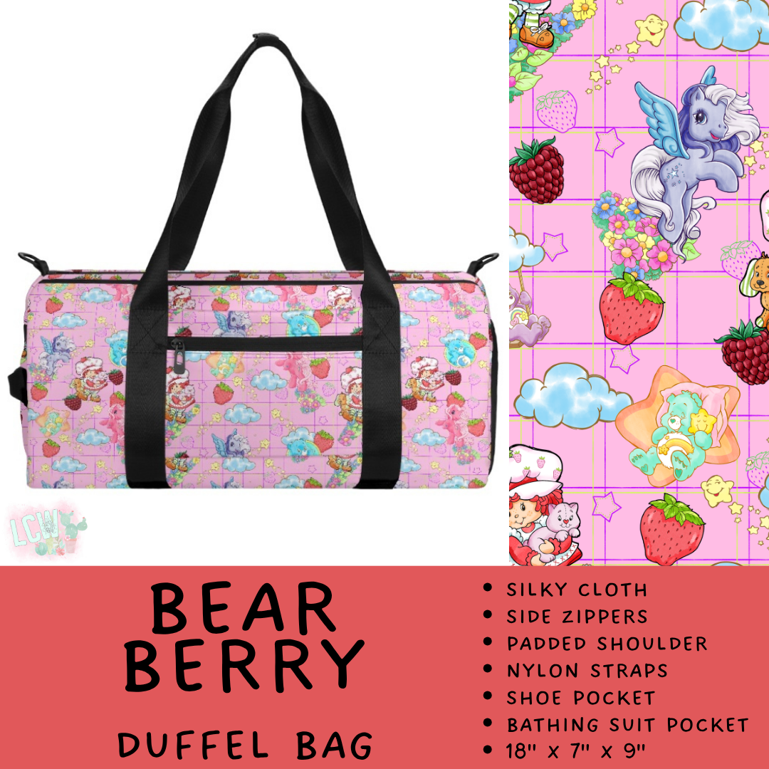 Batch #609 - Travel Collection 2 - Closes 11/6 - ETA early Jan - Bear Berry Duffel Bag