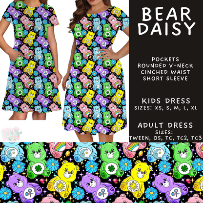 Batch #544 - Cool Characters 16 - Closes 6/17 - ETA mid August - Bear Daisy Adult & Kids Dresses