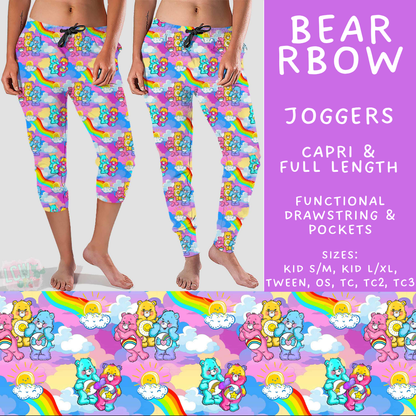 Batch #586 - Cool Characters 18 - Closes 9/16 - ETA mid Nov - Bear RBow Full and Capri Length Joggers