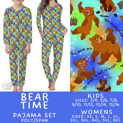 Batch #590 - Magical Family Pajamas - Closes 9/18 - ETA mid Nov - Bear Time Women's & Kid's Pajama Set