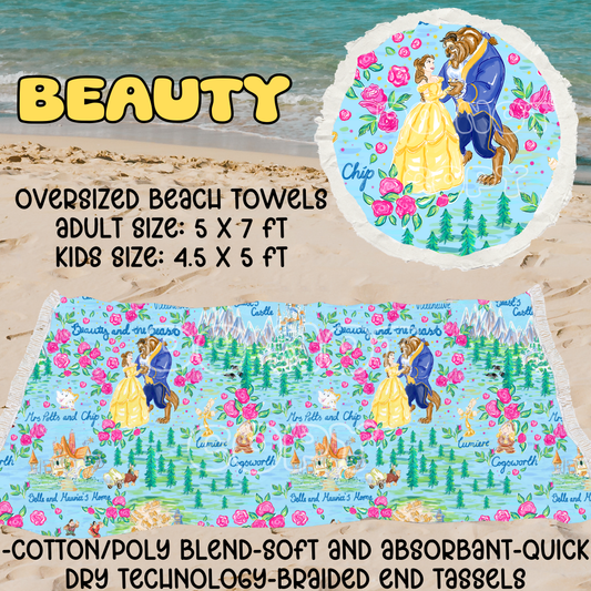 Beauty-OVERSIZED BEACH TOWEL 6-PREORDER CLOSING 3/20