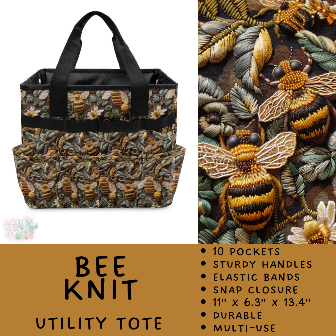 Batch #549 - Utility Tote 2 - Closes 6/29 - ETA late August - Bee Knit Utility Tote
