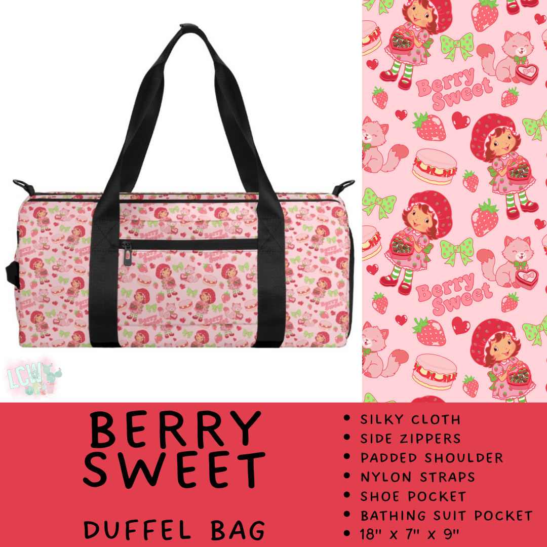Batch #609 - Travel Collection 2 - Closes 11/6 - ETA early Jan - Berry Sweet Duffel Bag