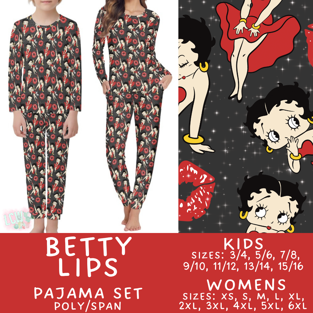 Batch #590 - Magical Family Pajamas - Closes 9/18 - ETA mid Nov - Betty Lips Women's & Kid's Pajama Set