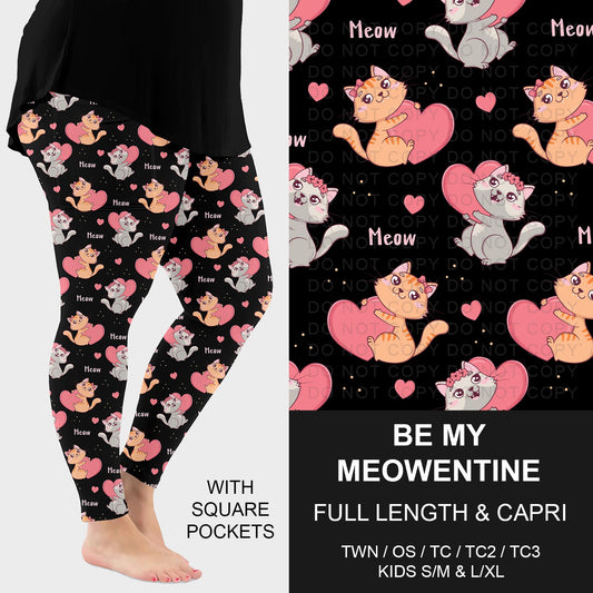 B263 - Preorder Be My Meowentine Leggings w/ Pockets (Closes 11/30. ETA: late Jan.)