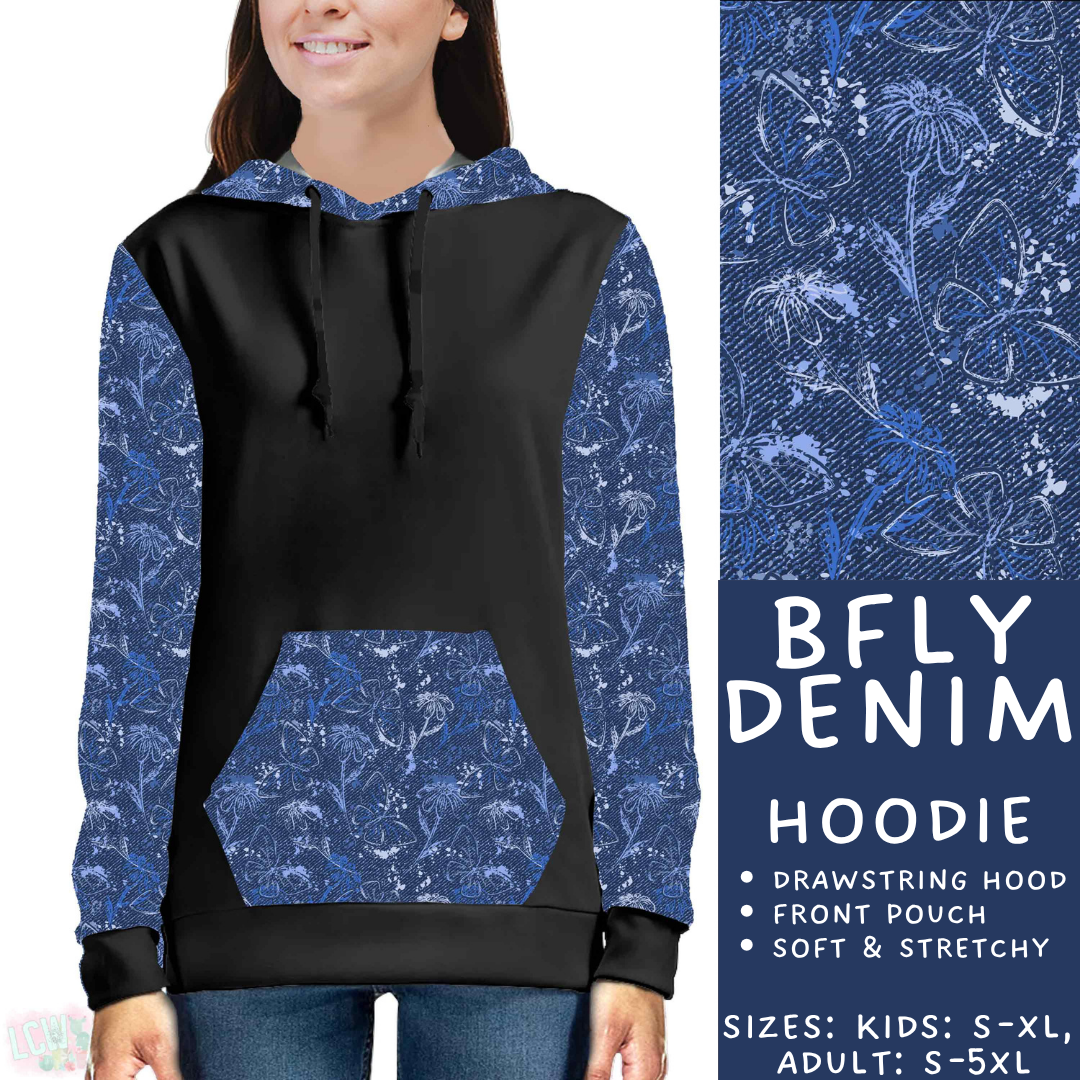 Batch #575 - Fun Run 26 - Closes 8/26 - ETA late October - BFly Denim Hoodie