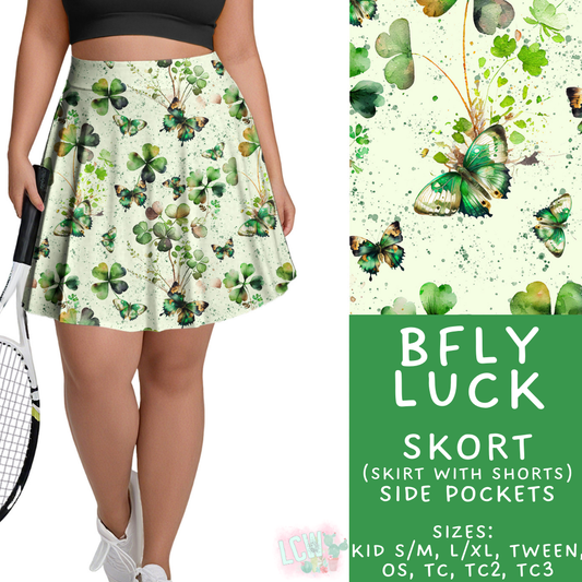 Batch #464 - Lucky Charm Collection - Closes 12/17 - ETA early Feb - Bfly Luck Skort