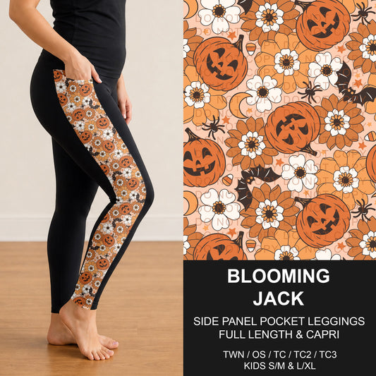 B307 - Preorder Blooming Jack Side Panel Pocket Leggings (Closes 8/02. ETA: early Oct.)