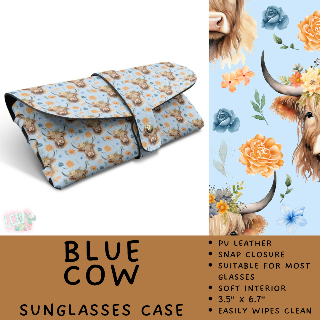Batch #609 - Travel Collection 2 - Closes 11/6 - ETA early Jan - Blue Cow Sunglasses Case