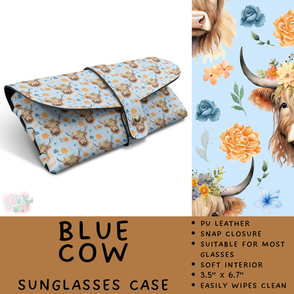 Batch #609 - Travel Collection 2 - Closes 11/6 - ETA early Jan - Blue Cow Sunglasses Case
